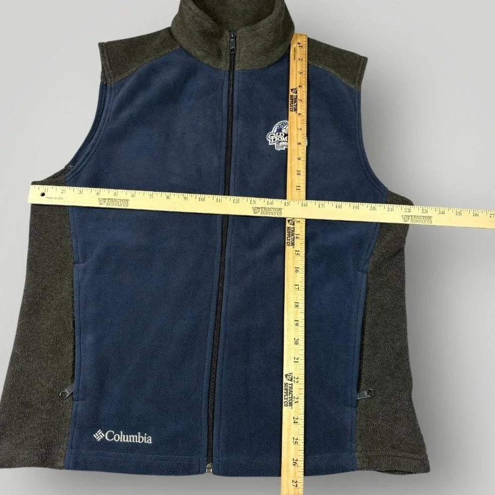 Old Dominion Monarchs‎ Fleece Jacket Vest Mens Medium Blue NCAA Columbia College
